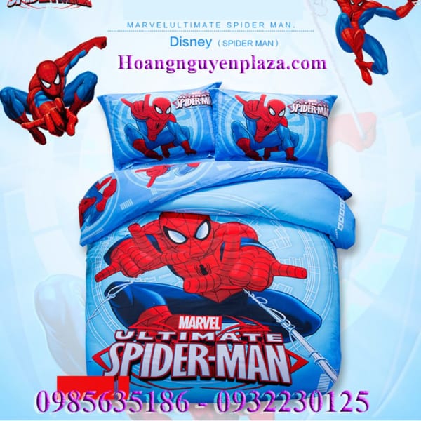 chăn ga gối người nhện cho bé trai spider man (1)