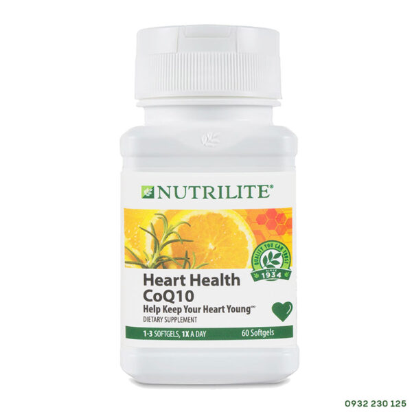 Viên bổ tim mạch Nutrilite Heart Health CoQ10 Amway của Mỹ